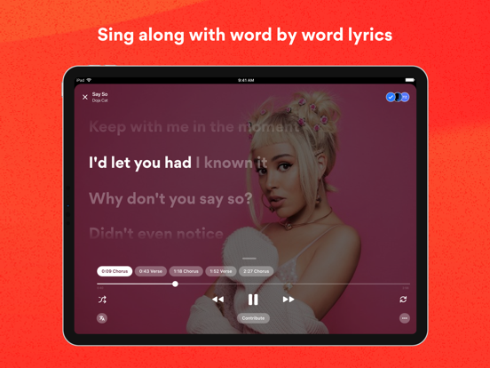Musixmatch Lyrics Finder iPad app afbeelding 1