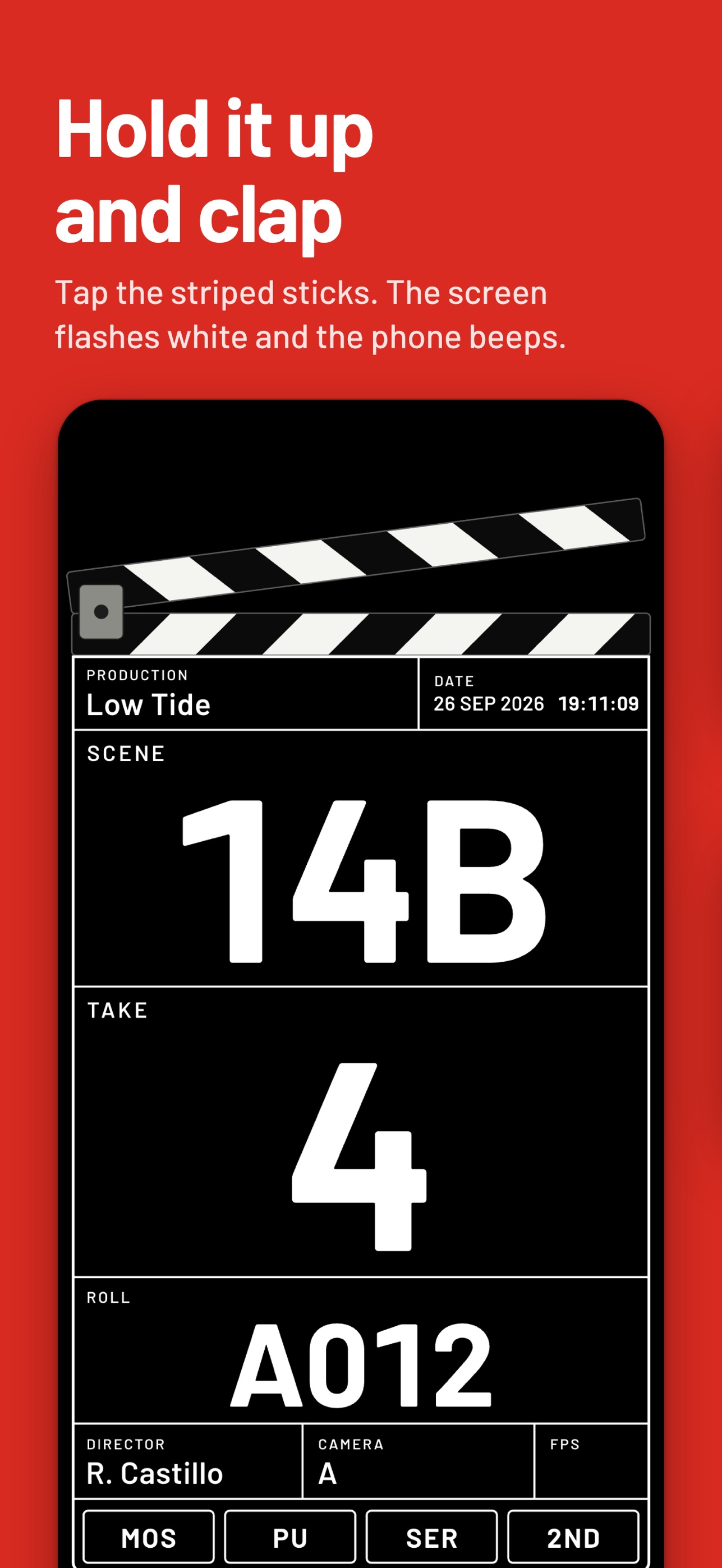Screenshot 1 of Take Slate: Film Clapperboard