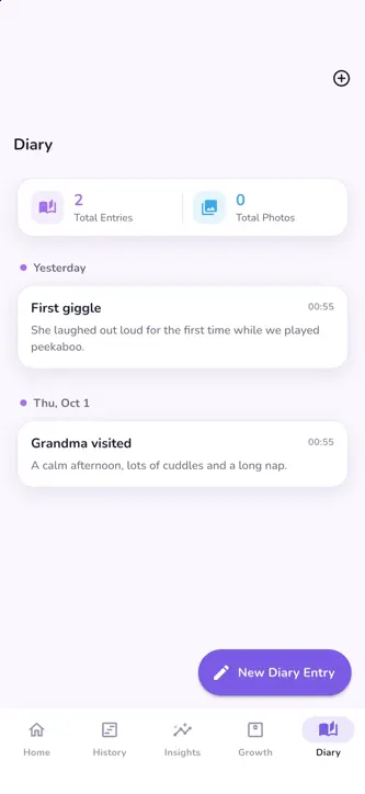BabyLog: Baby Tracker & Diary screenshot 5
