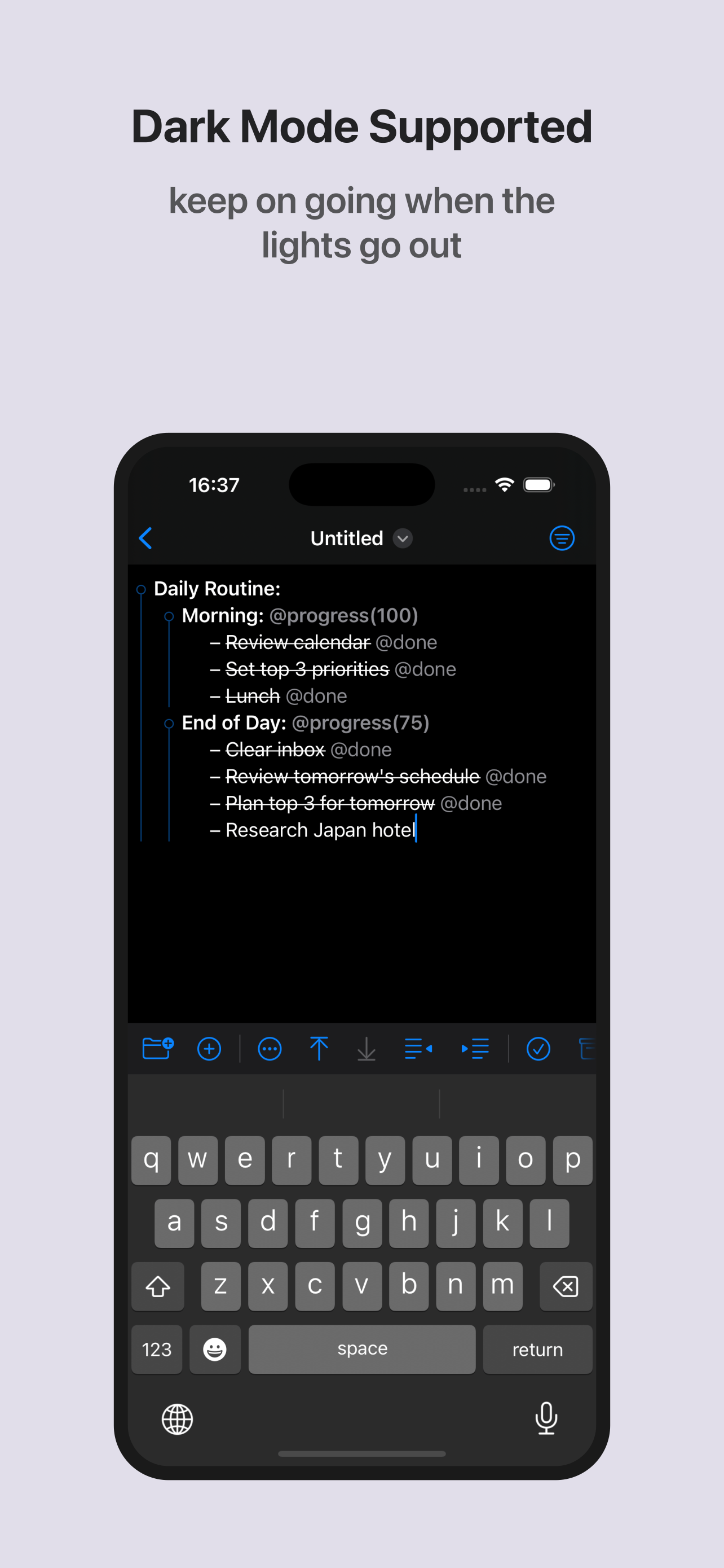 PaperTrail: TaskPaper Client screenshot 9