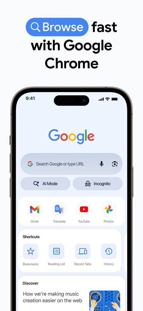Google Chrome - Fast Browsing Start