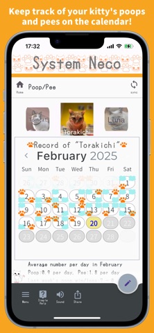 OgenkoCat - Poop Calendar iPhone screenshot