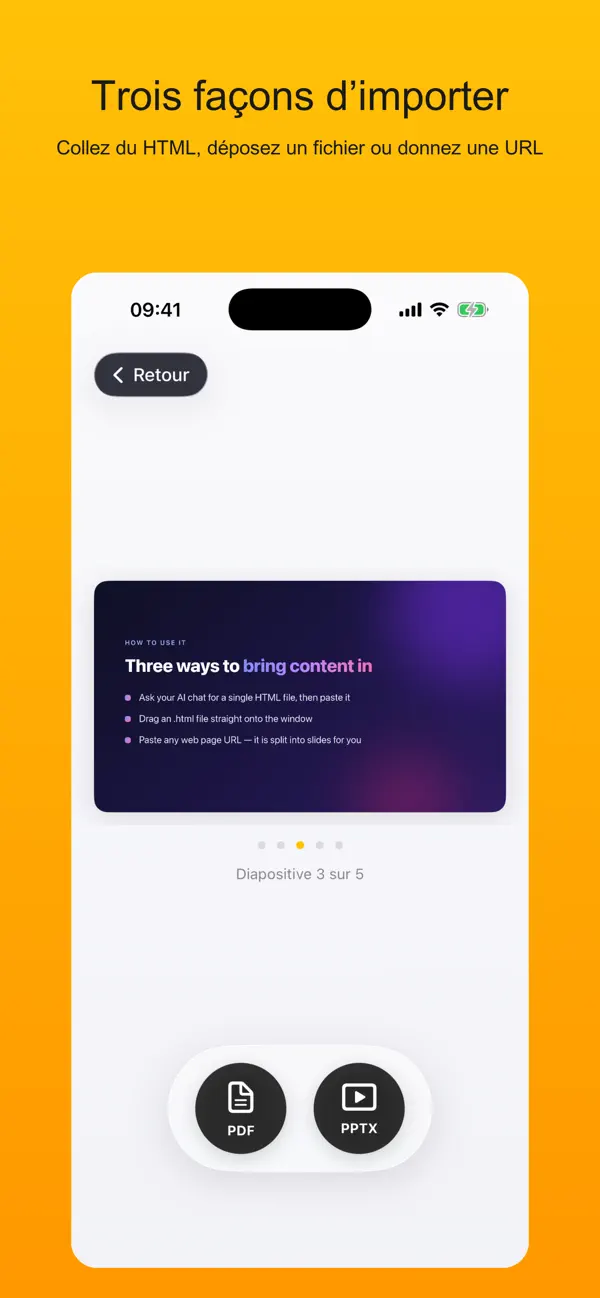Screenshot #3 pour 網頁轉 PPT (可編輯) - 手機版