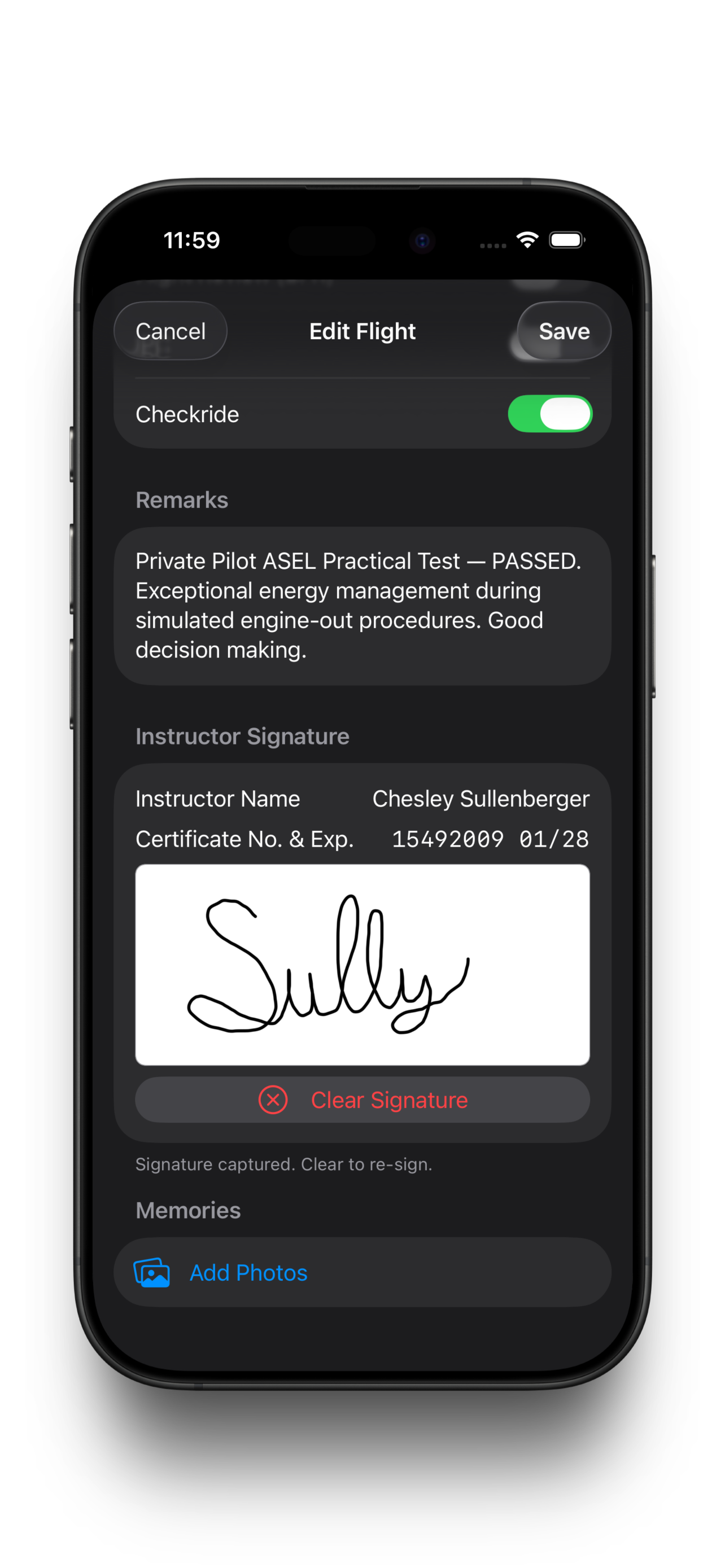 Squawk: Pro Pilot Logbook