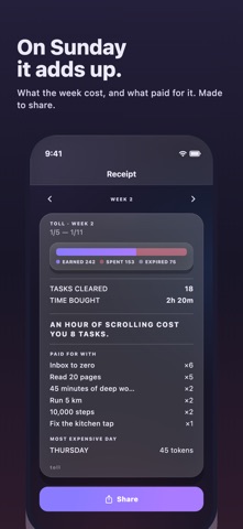 Toll: Earn Your App Time Screenshot 5 of 8
