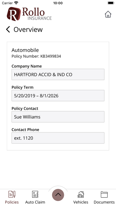 Rollo Insurance Mobile Screenshot