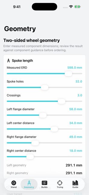 Spoketrue: Wheel Builder screenshot 3