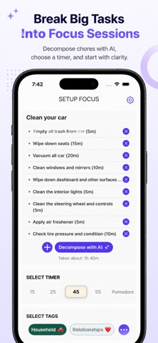 InControl - ADHD Daily Planner iPhone screenshot