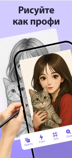 Скриншот AR срисовка: учимся рисовать на iPhone 3