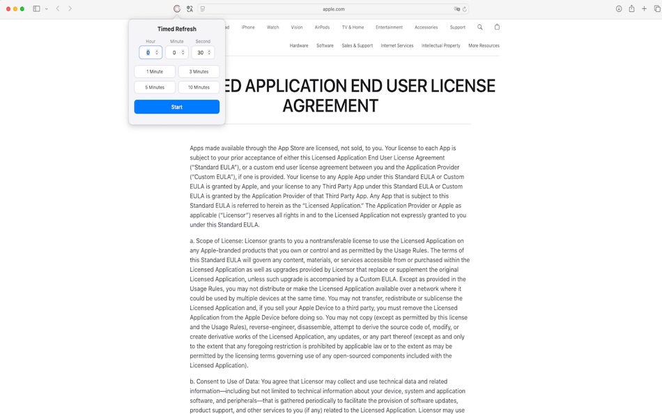 #1. Auto Refresh Web Page (macOS) 게시자: 家贺 万