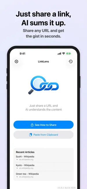 LinkLens - AI URL Summarizer screenshot 1