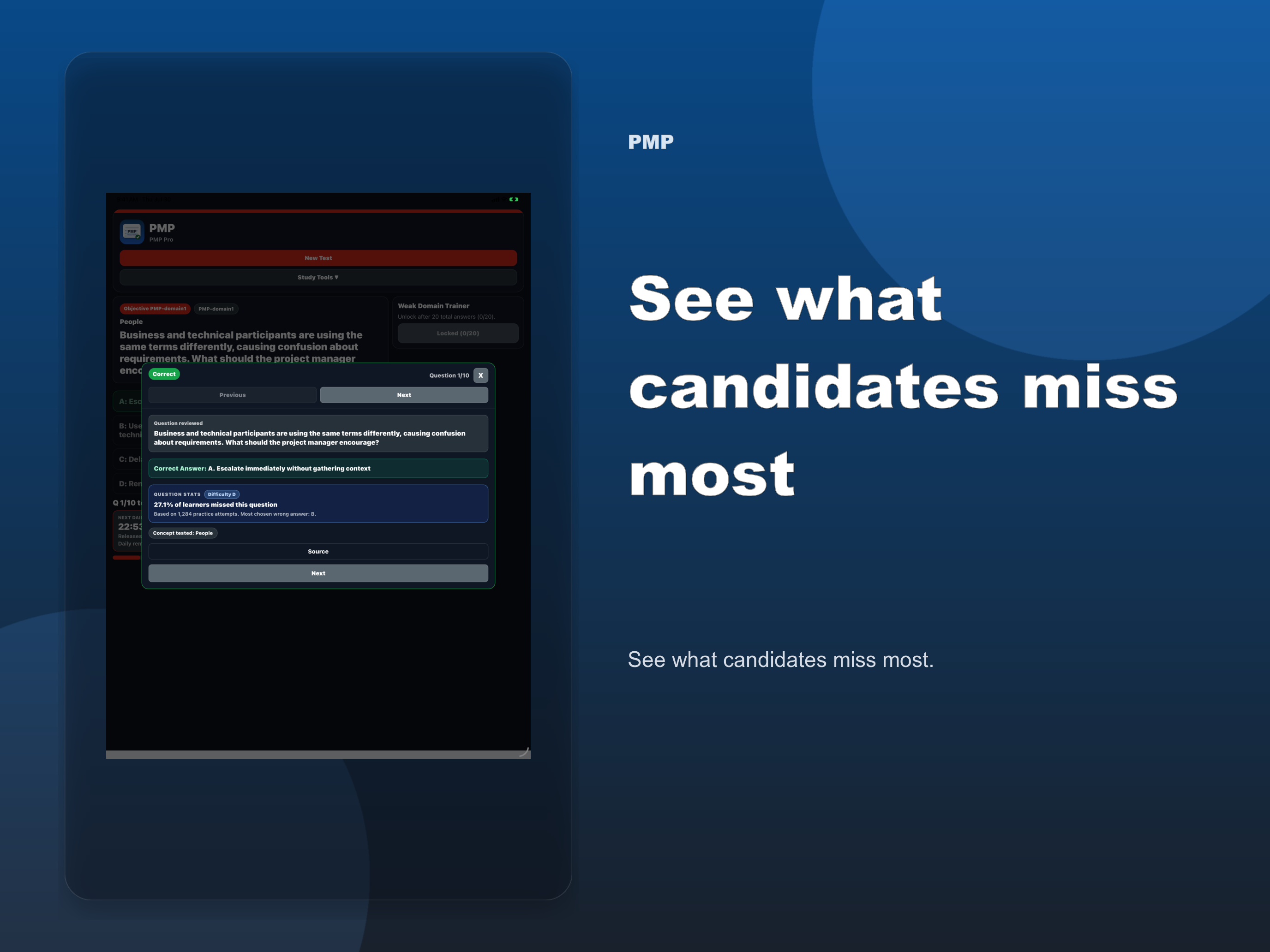 Project Manager Practice Test screenshot 15