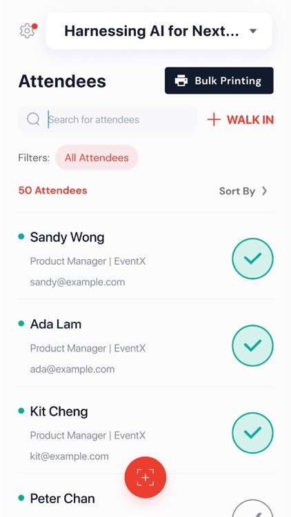 Event Check-in App | EventX