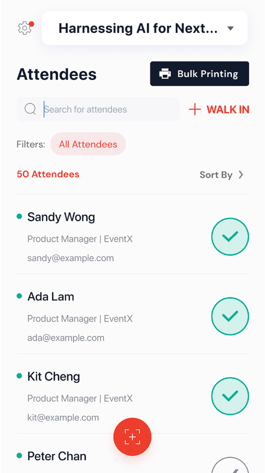 #2. Event Check-in App | EventX (iOS) 由: EventX Holdings Limited