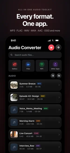 MP3 Converter - All Formats screenshot 1
