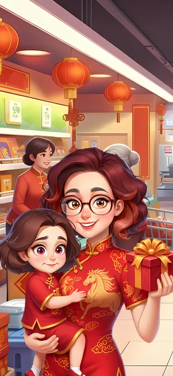 #1. Supermarket Affairs - Merge (iOS) Przez: Potato Play Pte. Ltd.