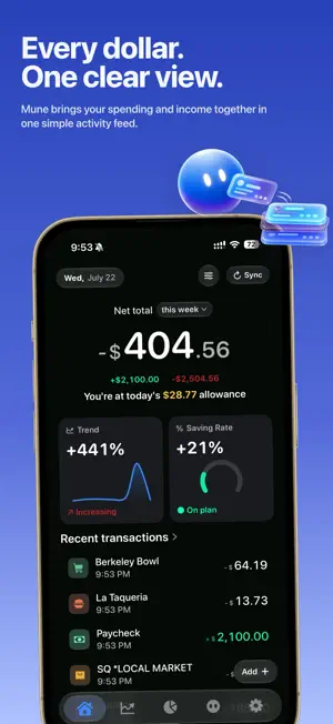 Mune - Private Finance AI screenshot 1