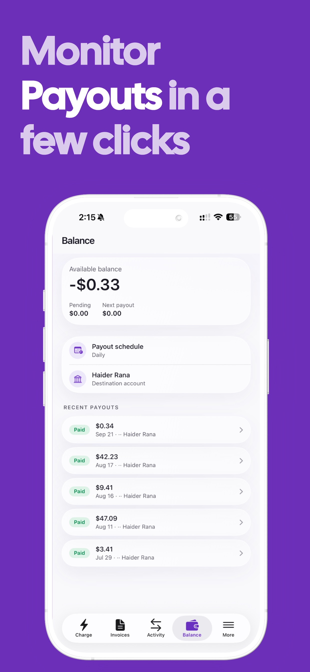 Screenshot 6 of HL Hunt Payment Processing