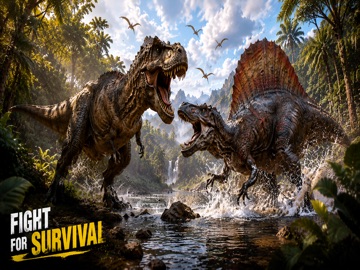 Jurassic Primal Dino Sim Clash iPad screenshot