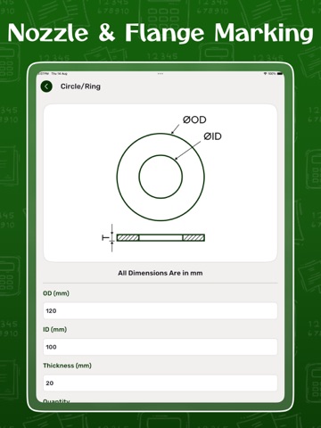 Fabrication Tools Calculator iPad screenshot