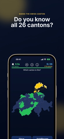 Guess the Swiss Canton iPhone screenshot