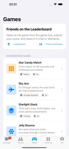 SocialGameApp screenshot 1