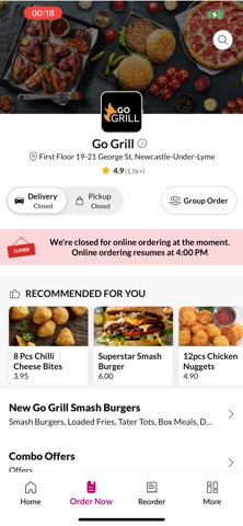 Go Grill. Screenshot 2 of 4