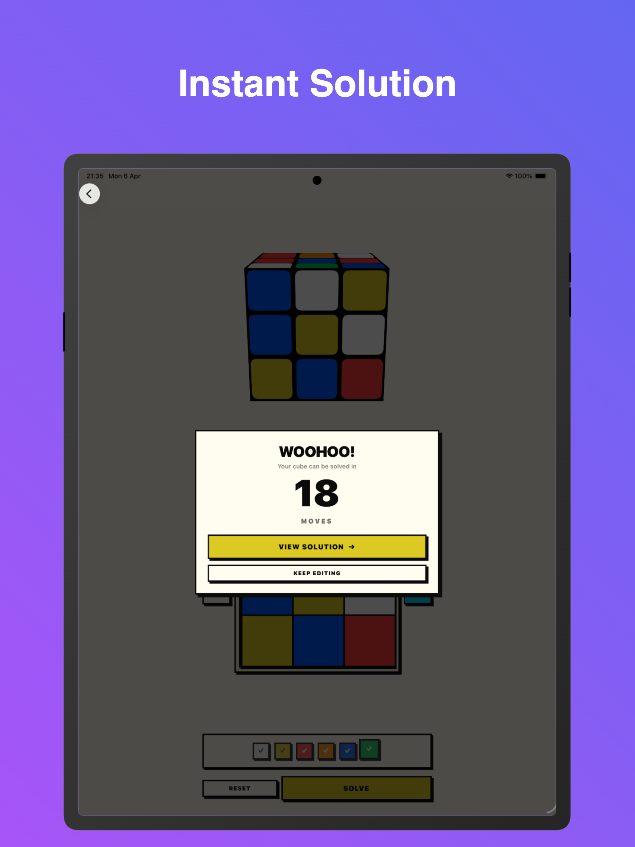 Rubix Solver for Rubiks Cube