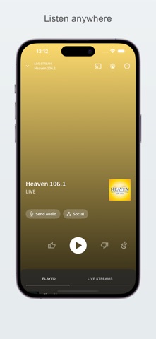 Heaven 106.1 iPhone screenshot
