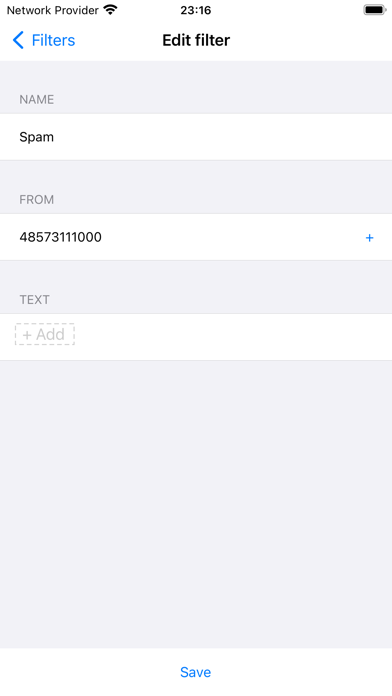 Screenshot #2 pour Message Filter - Unwanted SMS