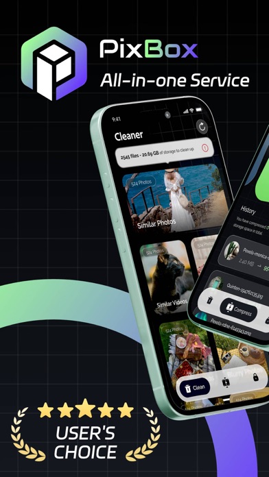 PixBox: Compress & Clean iPhone screenshot 1 - Utilities app