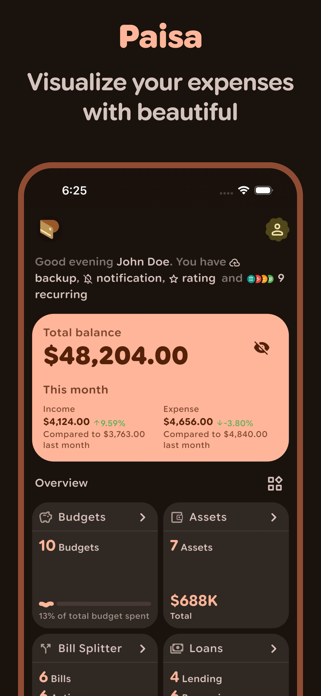 Spending Tracker - Paisa Screenshot 1 of 10