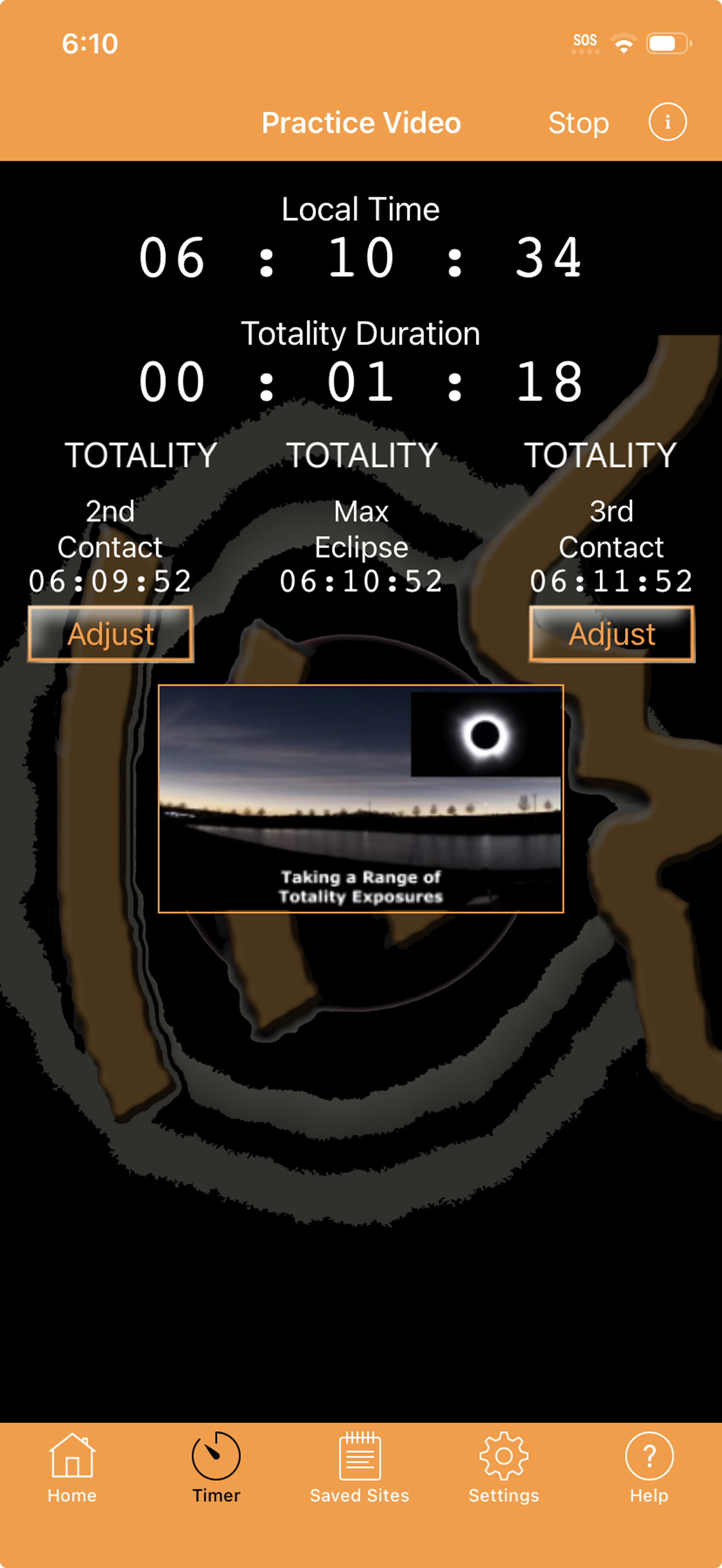 Solar Eclipse Timer