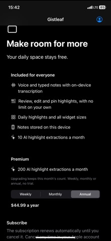 Gistleaf: Voice Notes Screenshot 5 of 6