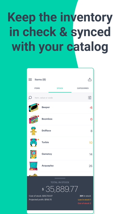 Kyte Catalog: Mobile Ordering Screenshot