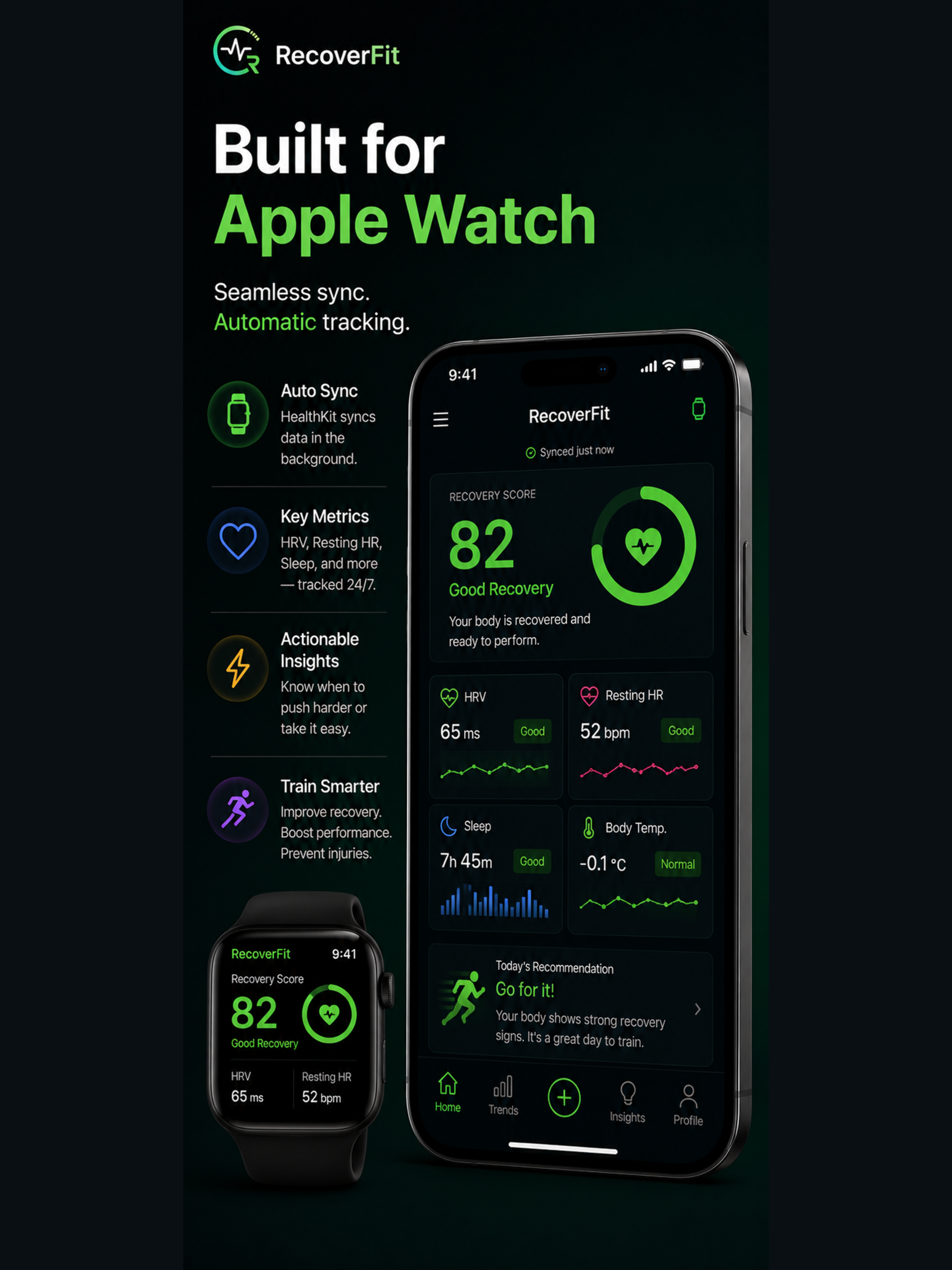 RecoverFit: HRV & Recovery screenshot 15