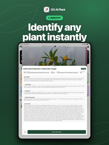 GO AI Plant: Identify & Care iPad screenshot