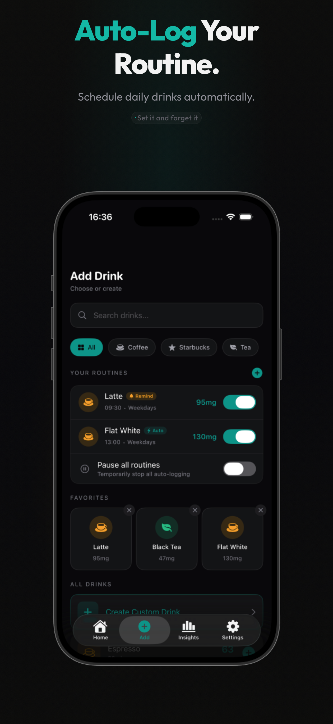 CaffeineMate: Caffeine Tracker