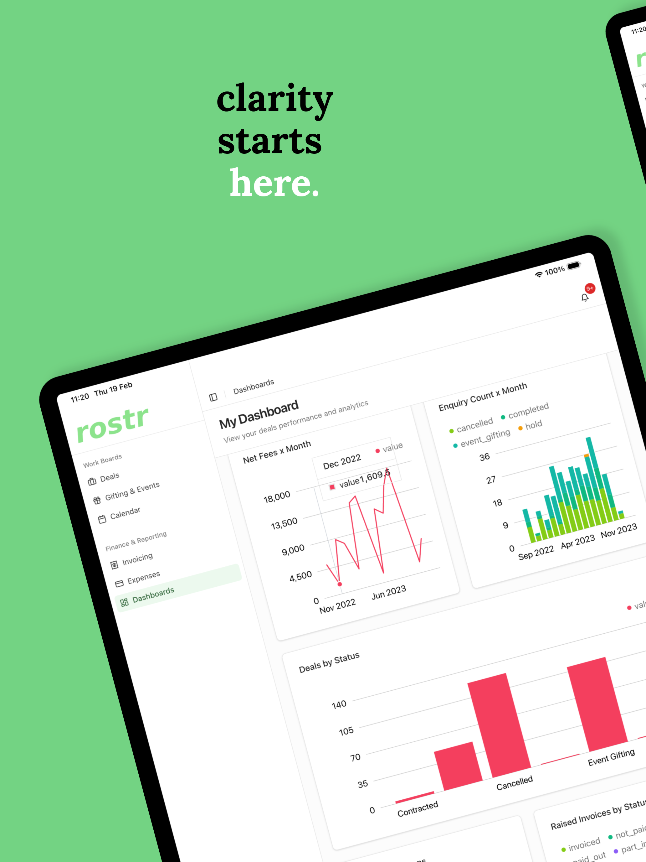 rostr - creator management crm