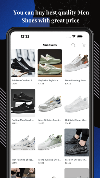 Cheap Men's Sport Shoes Shop Screenshot