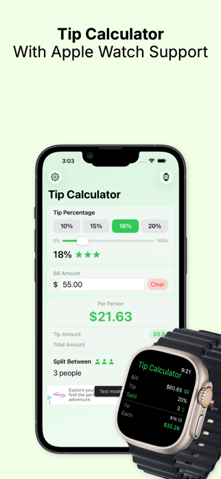 Tip Calculator & Split Total Screenshot 1 of 2