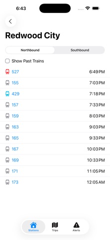 Tracks - Live Caltrain Tracker Screenshot 4 of 6