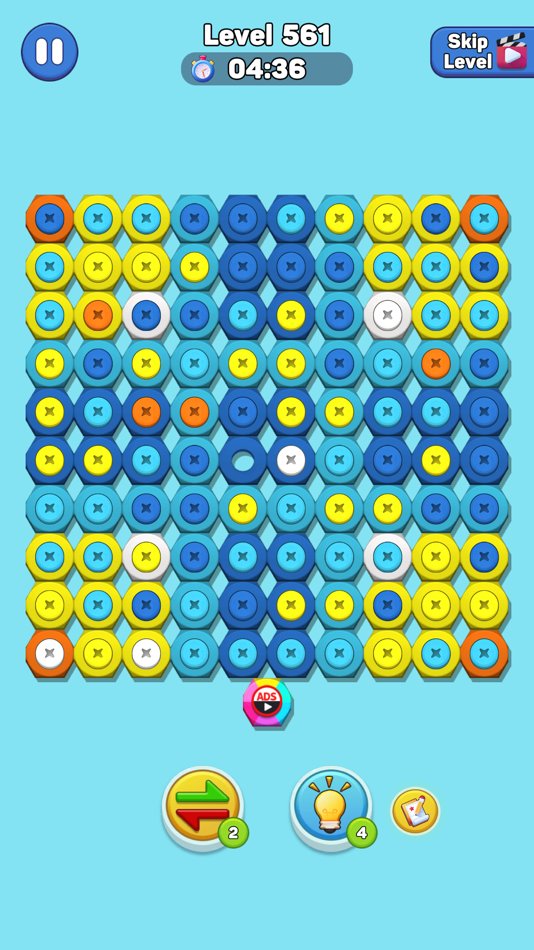 #5. Nut n Bolt Sort: Color Puzzle (iOS) Bởi: ABI GLOBAL LTD.