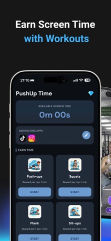 PushUp Time - App Blocker Screenshot 1 of 4