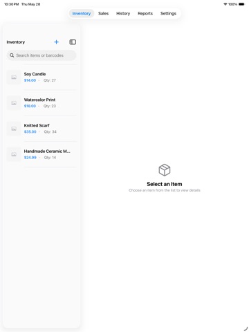 TheCraftersCashier iPad screenshot