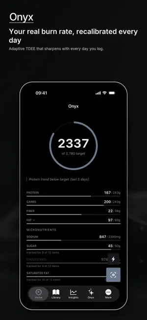 Onyx Tenet: Calorie Tracker screenshot 1