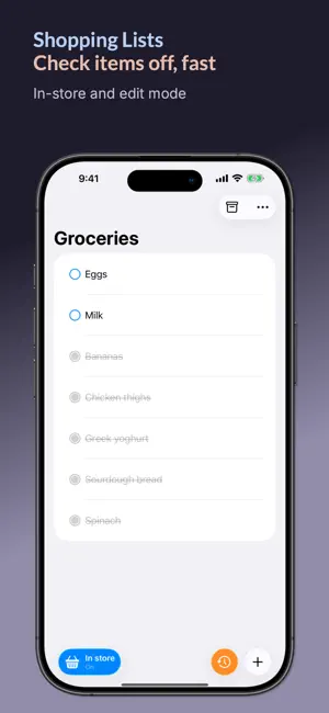 Shopping Lists: Grocery & more screenshot 2
