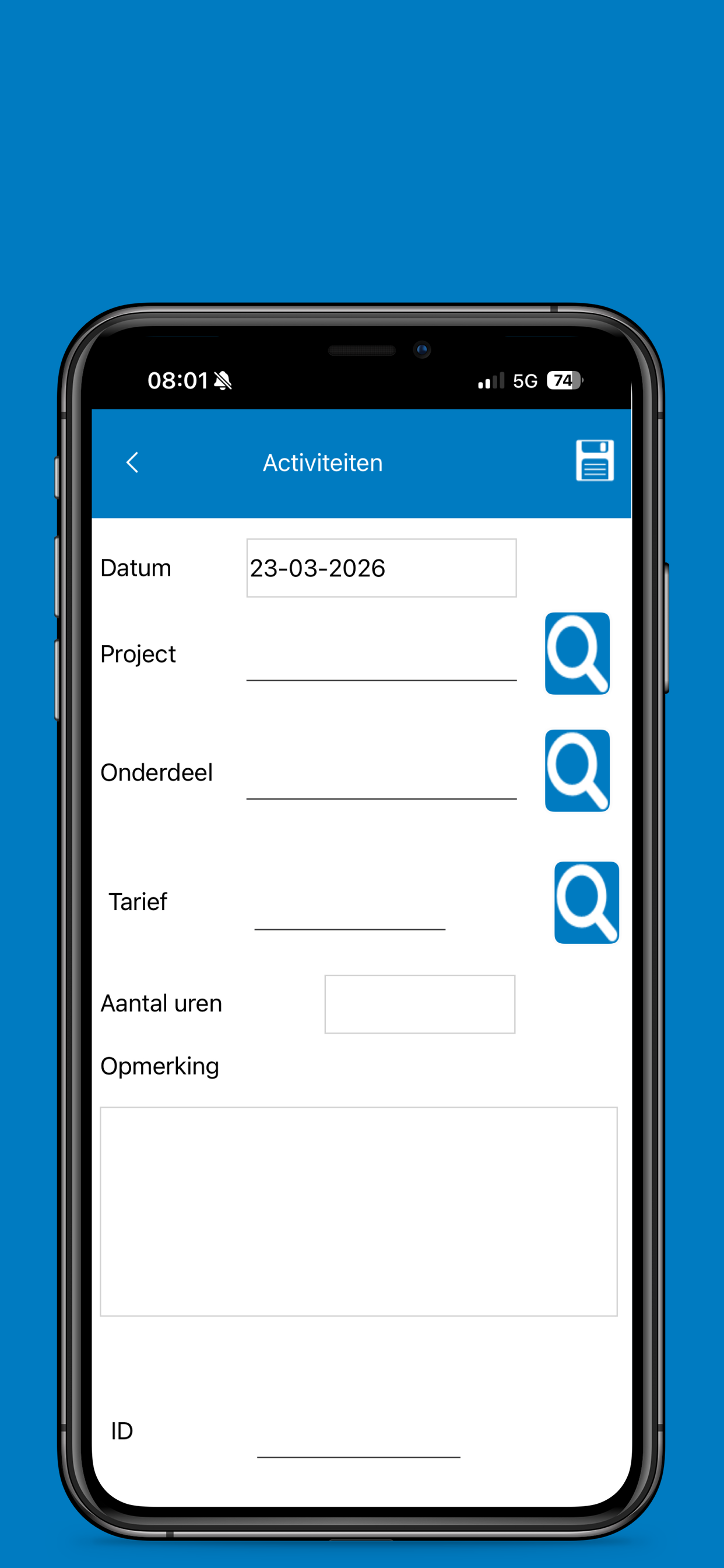 ProjectUren screenshot 3