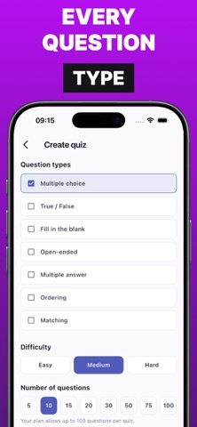 Quiz & Flashcard Maker QuizSis iPhone screenshot