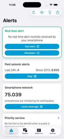 Earthquake Network iPhone-skjermbilde 2